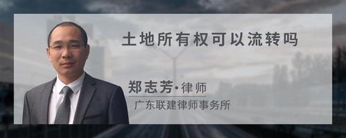 土地所有权可以流转吗