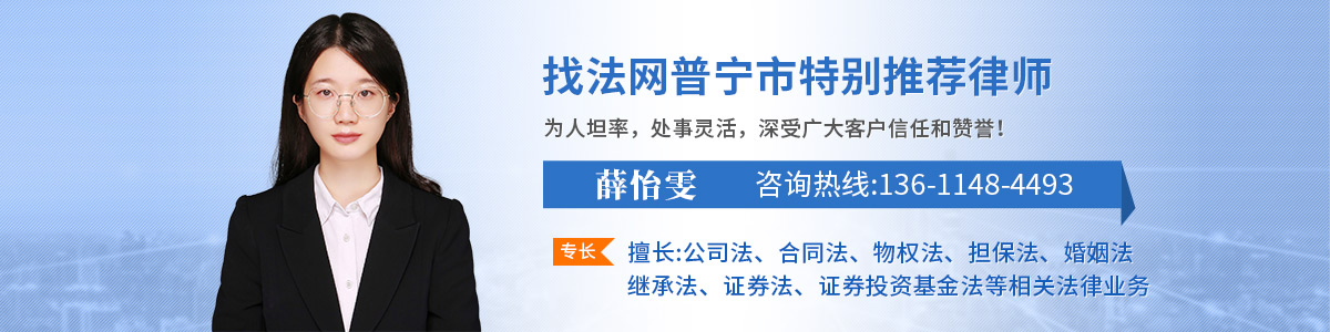 普宁市律师-薛怡雯律师