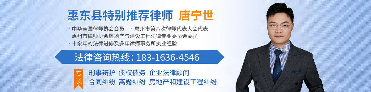 惠东县律师-唐宁世律师