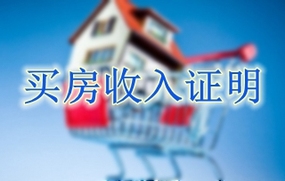 买房收入证明