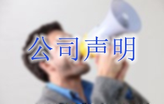 公司声明