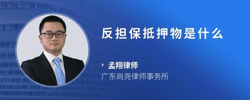 反担保抵押物是什么