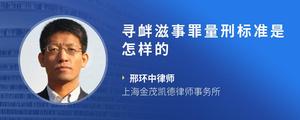 寻衅滋事罪量刑标准是怎样的