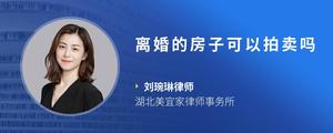 离婚的房子可以拍卖吗
