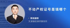 不动产权证号是填哪个