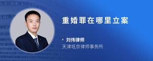 重婚罪在哪里立案