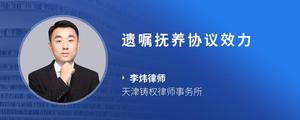 遗嘱抚养协议效力