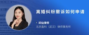 离婚纠纷撤诉如何申请