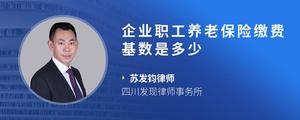 企业职工养老保险缴费基数是多少