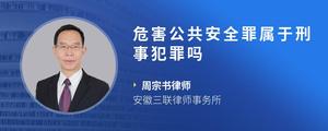 危害公共安全罪属于刑事犯罪吗
