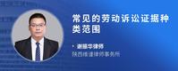 常见的劳动诉讼证据种类范围