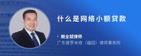 什么是网络小额贷款