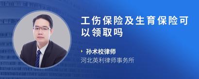 工伤保险及生育保险可以领取吗