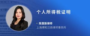 个人所得税证明