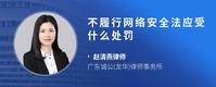 不履行网络安全法应受什么处罚