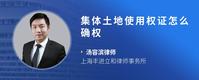 集体土地使用权证怎么确权