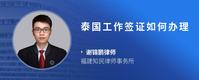 泰国工作签证如何办理
