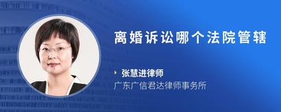 离婚诉讼哪个法院管辖