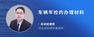 车辆年检的办理材料