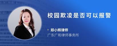 校园欺凌是否可以报警