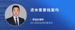 退休需要档案吗