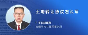 土地转让协议怎么写