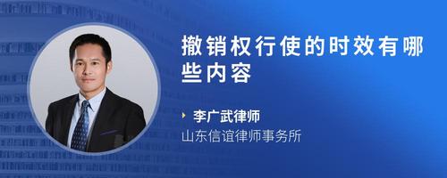 撤销权行使的时效有哪些内容