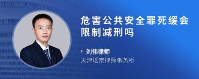 危害公共安全罪死缓会限制减刑吗
