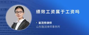 绩效工资属于工资吗