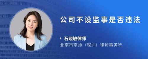 公司不设监事是否违法