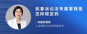 民事诉讼法专属管辖是怎样规定的
