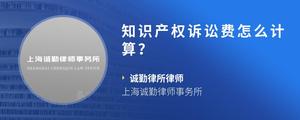 知识产权诉讼费怎么计算？