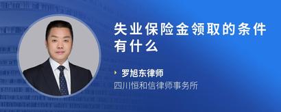 失业保险金领取的条件有什么