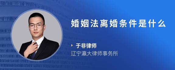 婚姻法离婚条件是什么