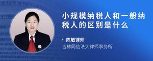 小规模纳税人和一般纳税人的区别是什么