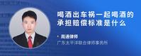 喝酒出车祸一起喝酒的承担赔偿标准是什么