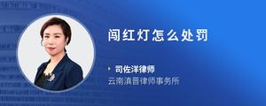 闯红灯怎么处罚