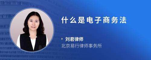 什么是电子商务法