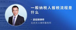 一般纳税人报税流程是什么