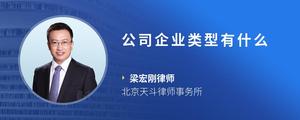 公司企业类型有什么