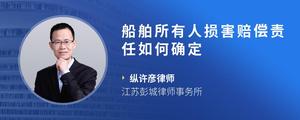 船舶所有人损害赔偿责任如何确定
