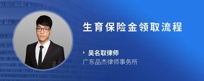 生育保险金领取流程