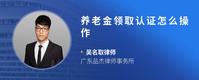 养老金领取认证怎么操作