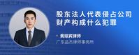 股东法人代表侵占公司财产构成什么犯罪