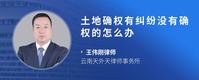 土地确权有纠纷没有确权的怎么办