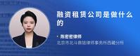 融资租赁公司是做什么的