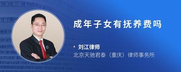 成年子女有抚养费吗