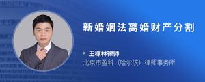 新婚姻法离婚财产分割