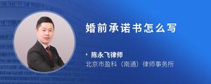 婚前承诺书怎么写