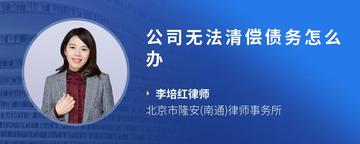 公司无法清偿债务怎么办